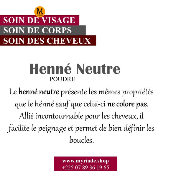 Henné Neutre