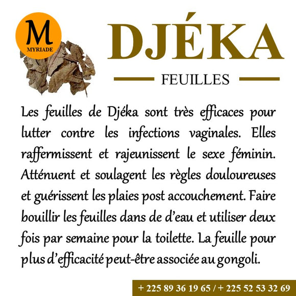 Djéka - feuilles séchées en vrac - 100g - Produit Livré Gratuitement sur  MONKADI —