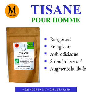 Tisane spécial homme saveur gingembre 30g